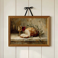 Bread And Wine Between Pages