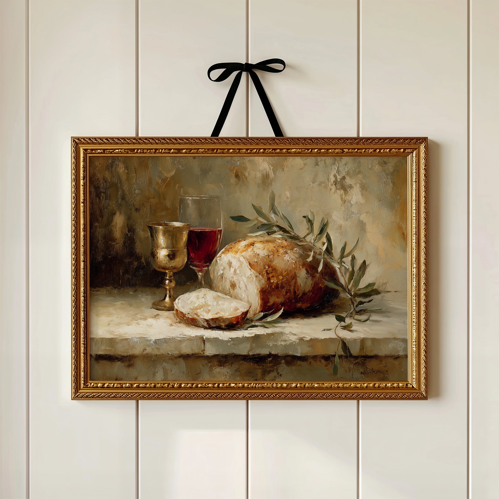 Bread And Wine Between Pages