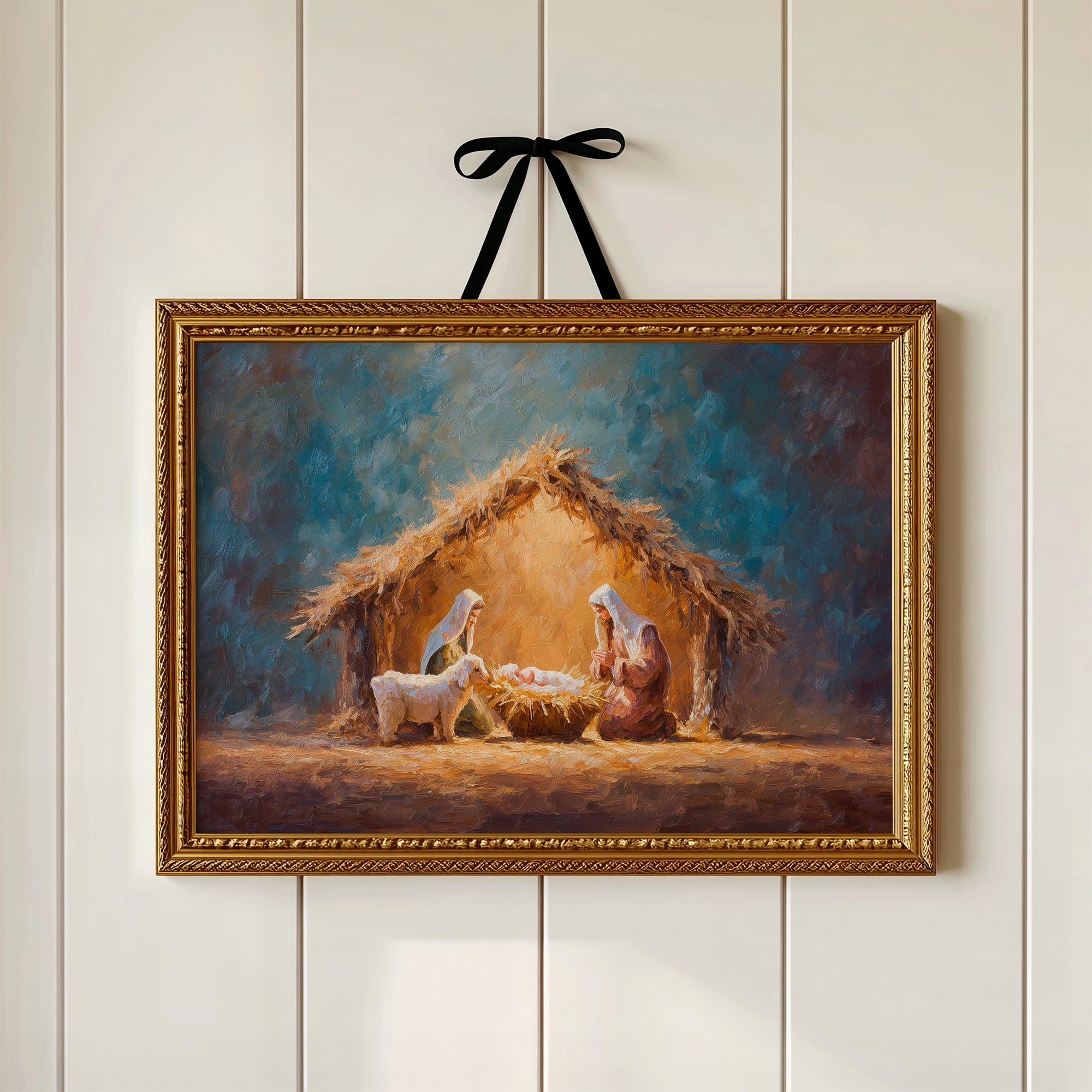 Sacred Light Among Humble Straw