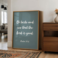 Sacred Words On Sage Canvas