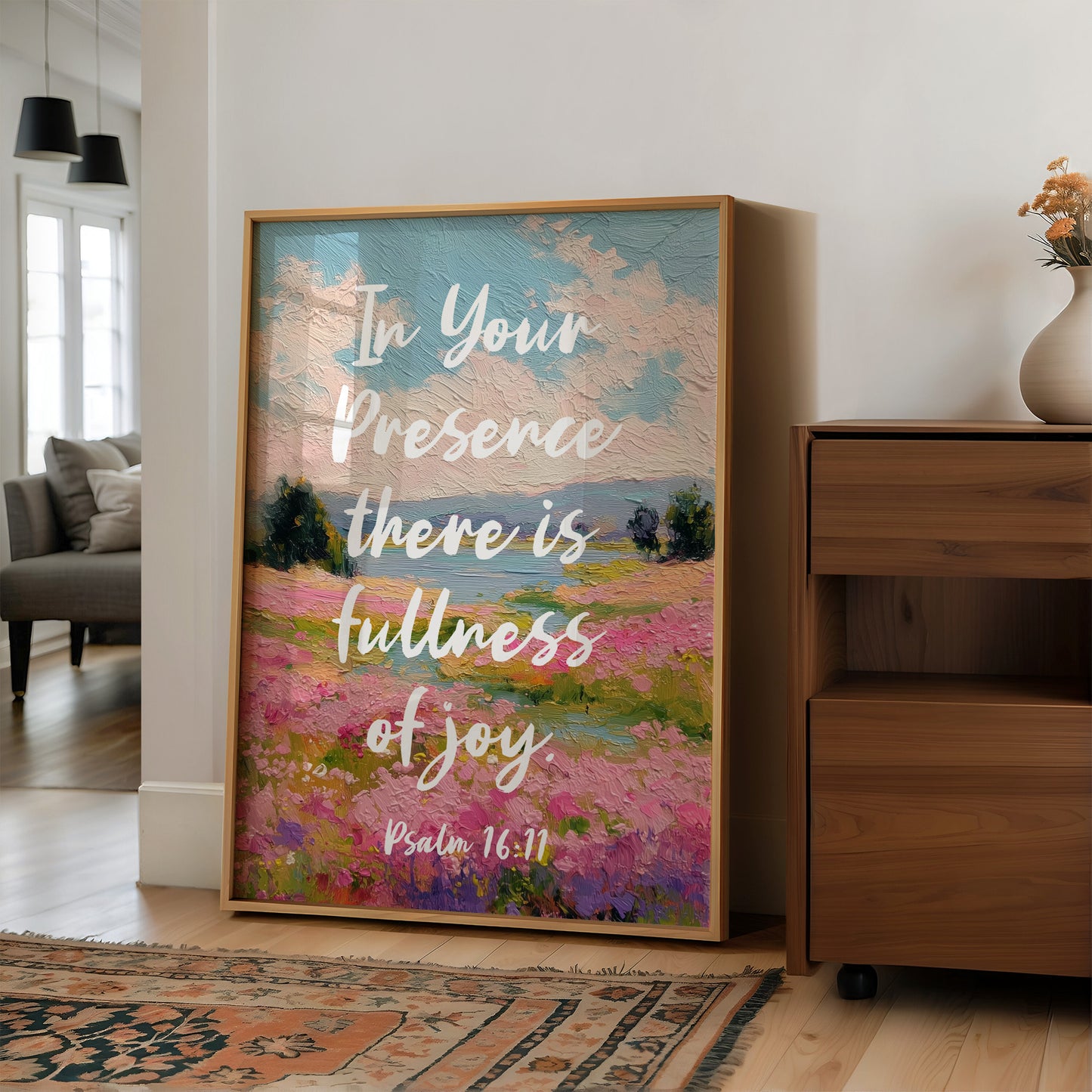 Sacred Words Across Pink Meadows