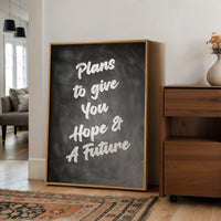 Promises Written On Blackboard Canvas