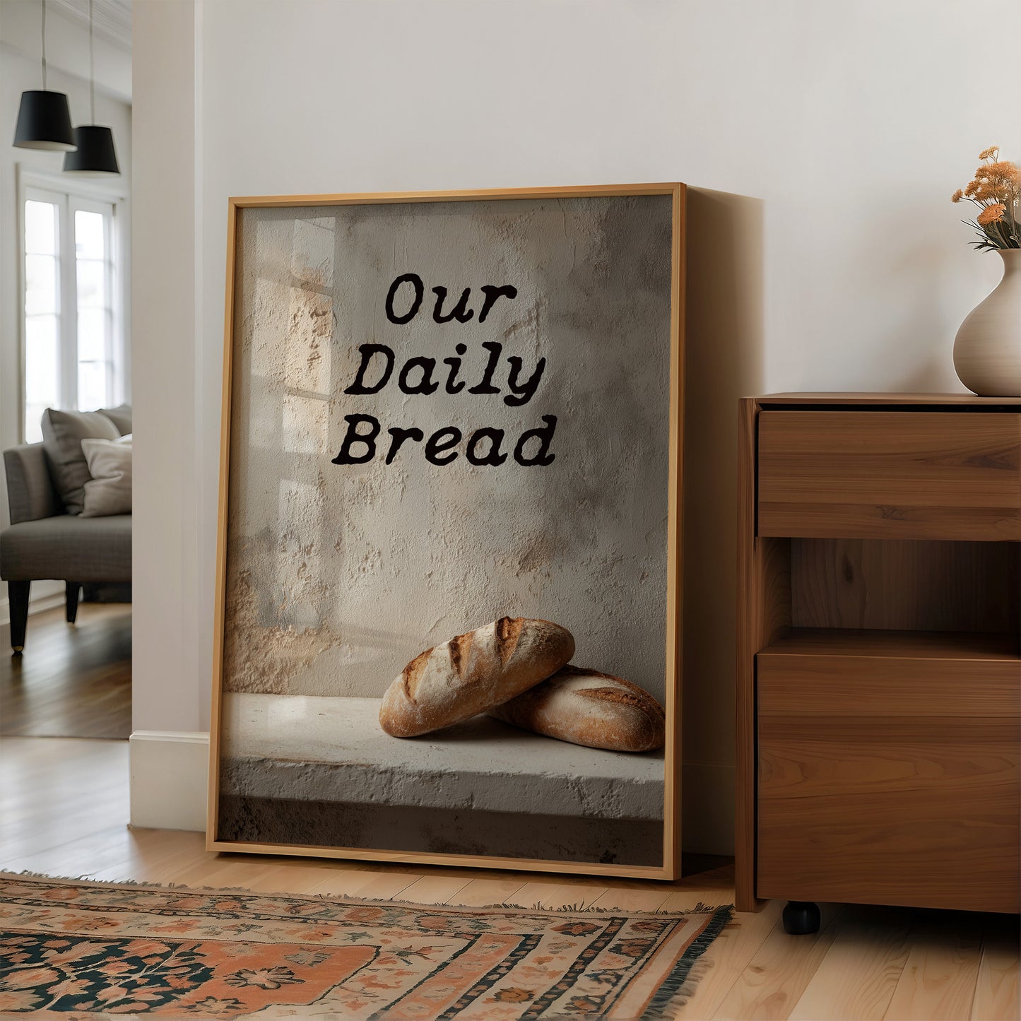 Morning Ritual On Wooden Table