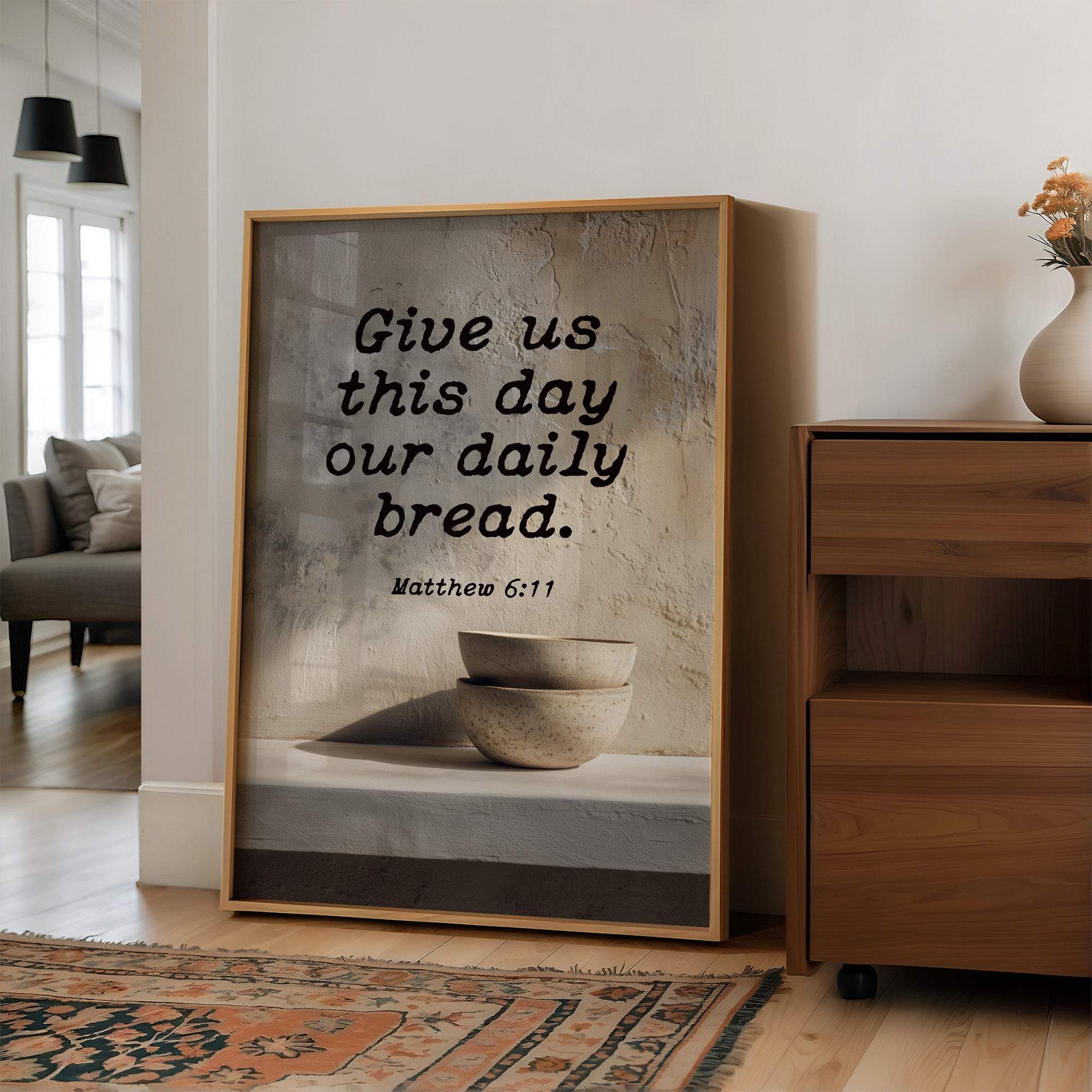 Morning Prayer On Rustic Wood