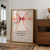 Coral Ribbon Carries Sacred Promise