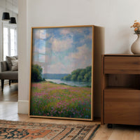 Wildflowers Drift Toward Distant Shore