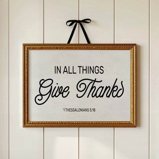 Gratitude Between Wooden Shelves