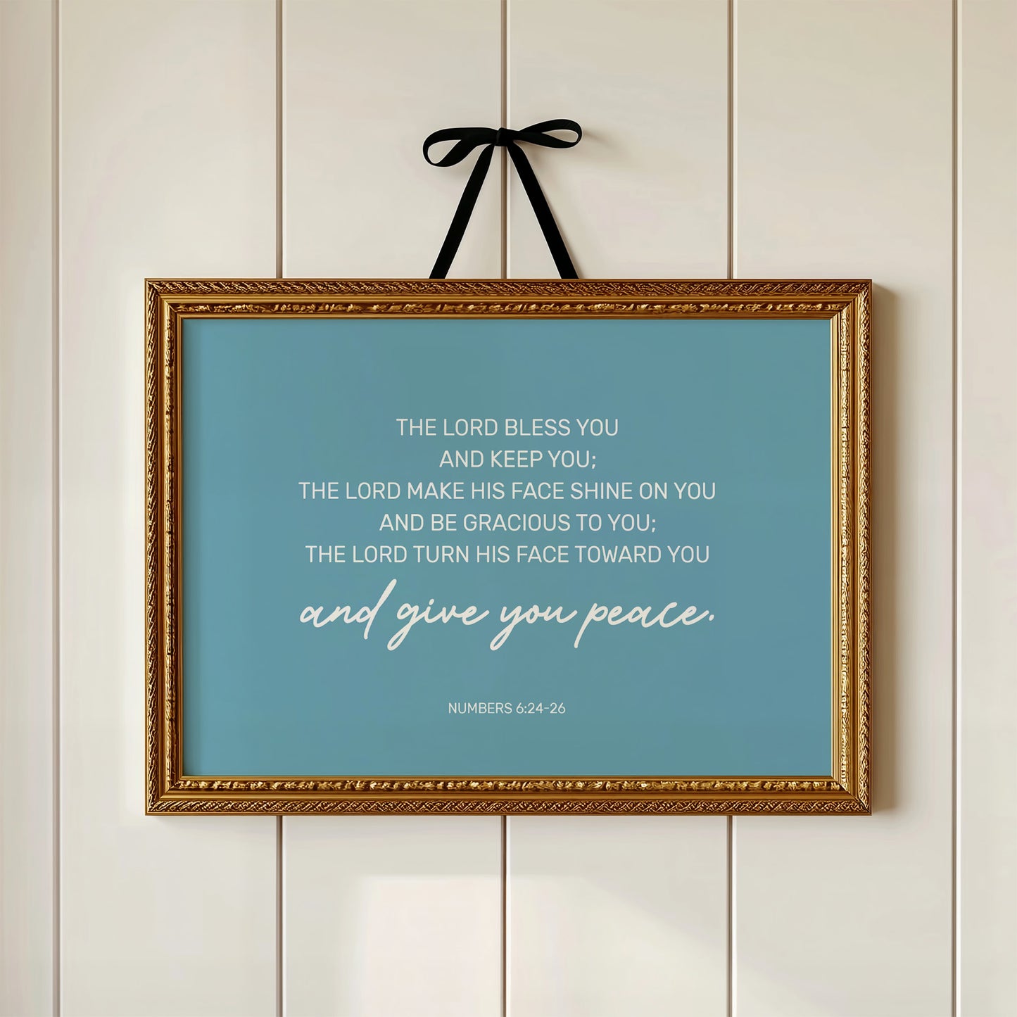 Ancient Blessing On Teal Waters