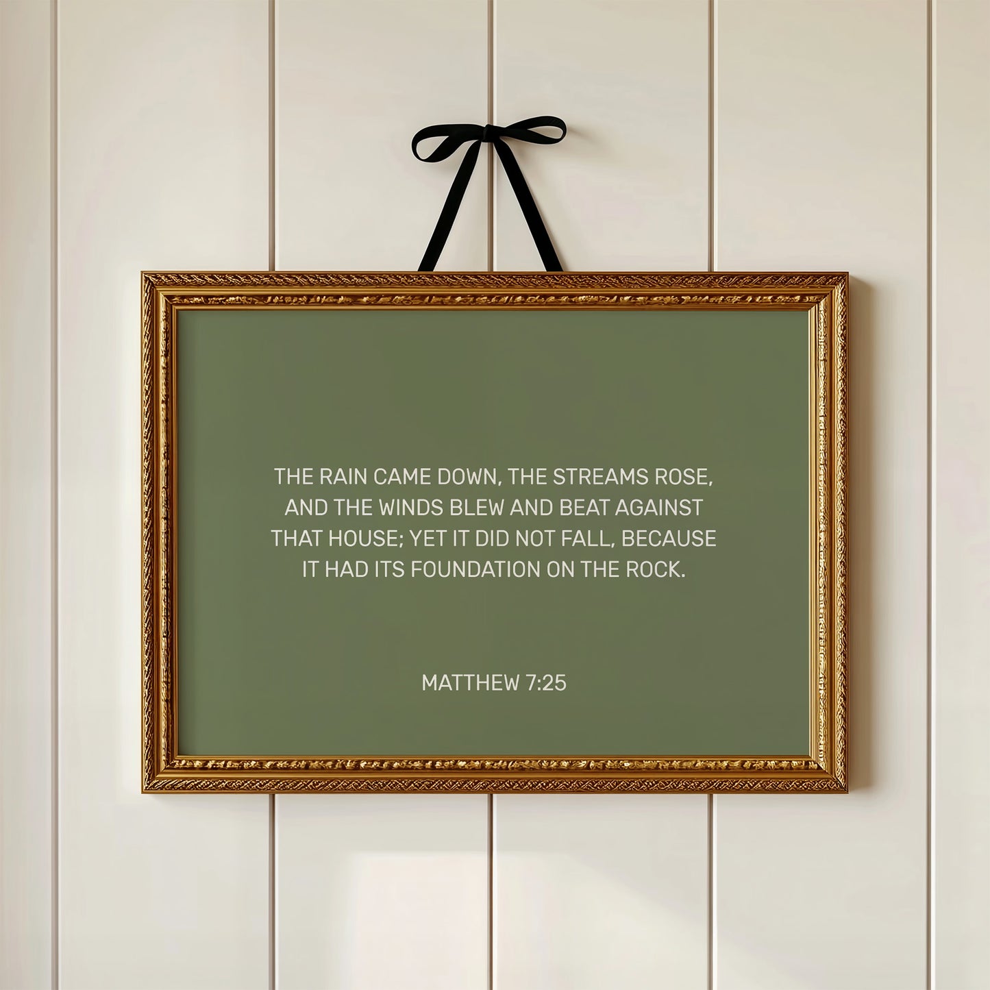 Ancient Words On Sage Canvas