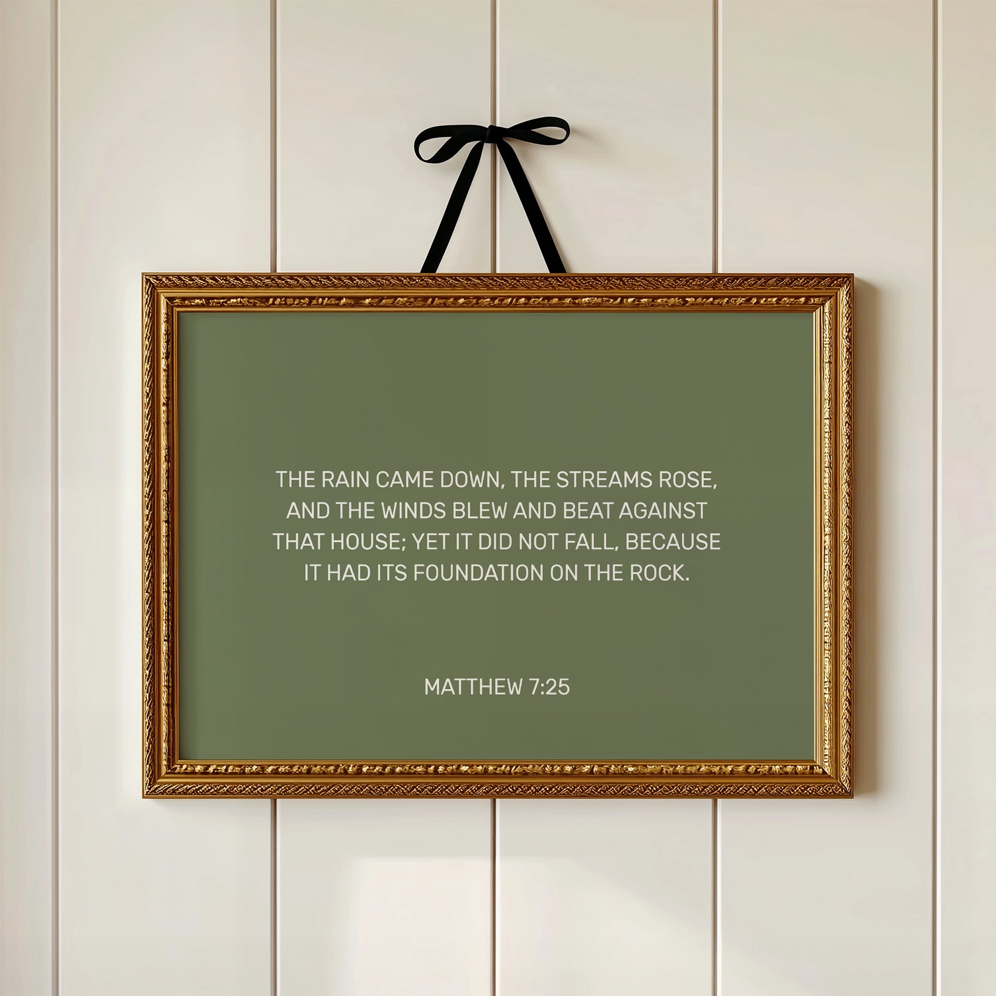 Ancient Words On Sage Canvas