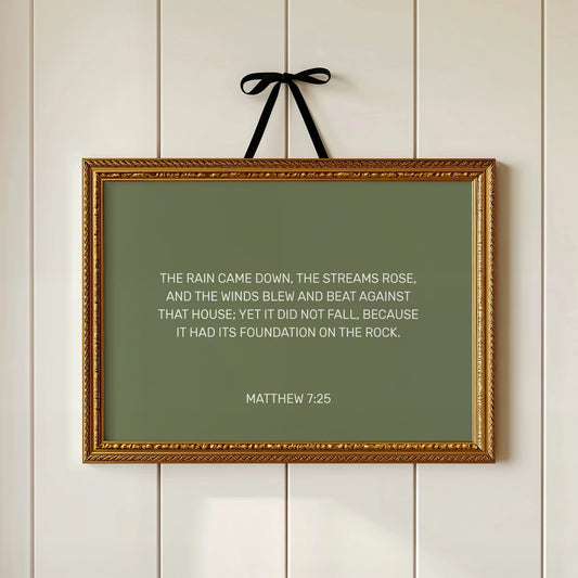 Ancient Words On Sage Canvas