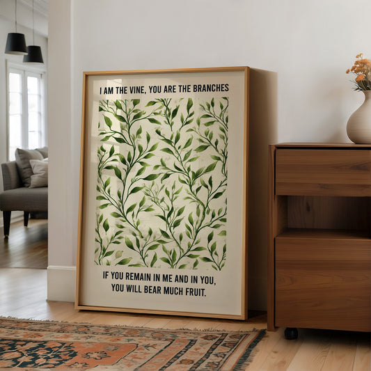 Verdant Words On Wooden Rest