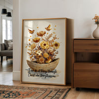 Golden Blooms Carry Faith's Promise