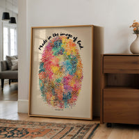 Vibrant Identity On Wooden Table