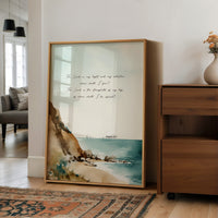 Scripture Rests On Coastal Waters