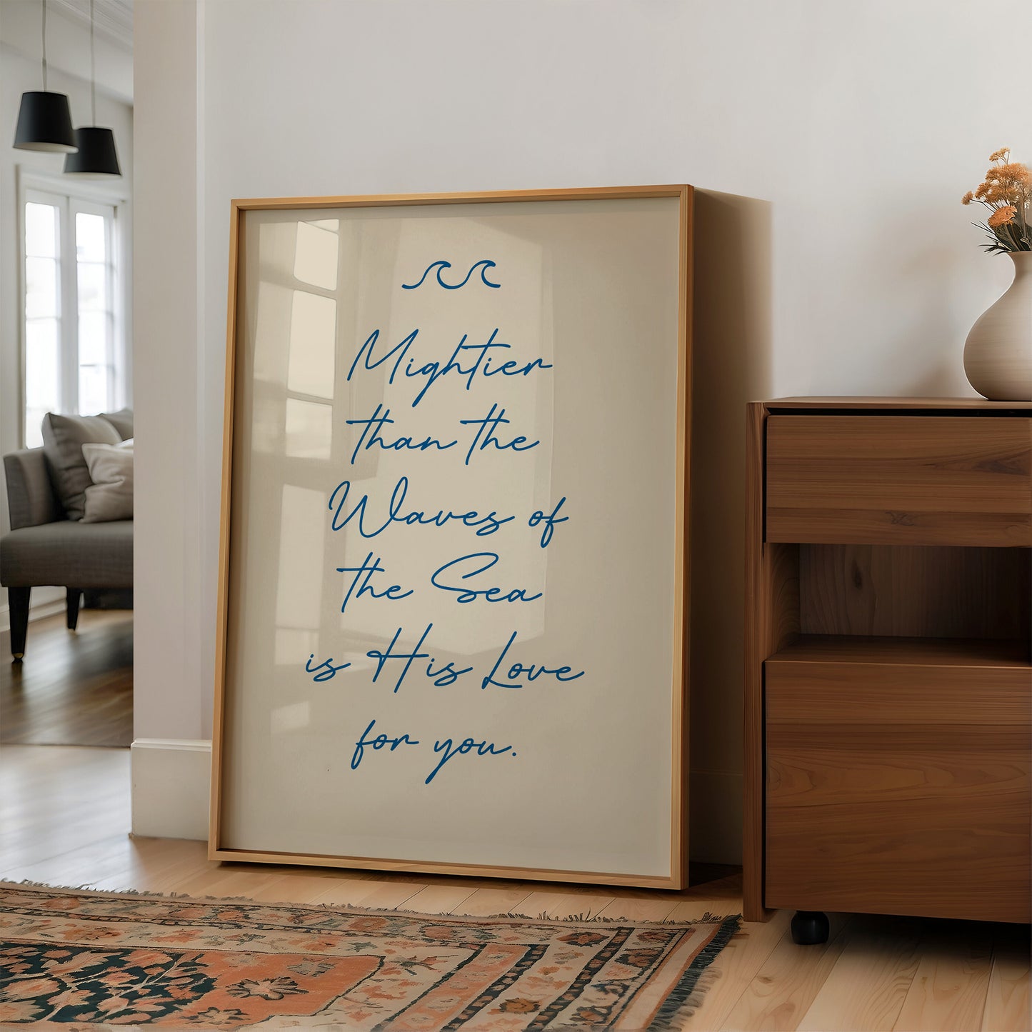 Ocean Promises In Flowing Script