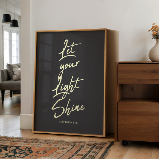 Luminous Words On Charcoal Canvas