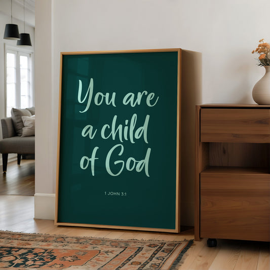 Sacred Words In Mint Glow