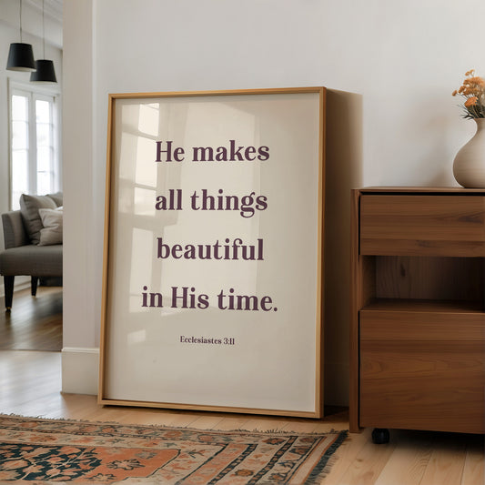 Words Bloom In Sacred Simplicity