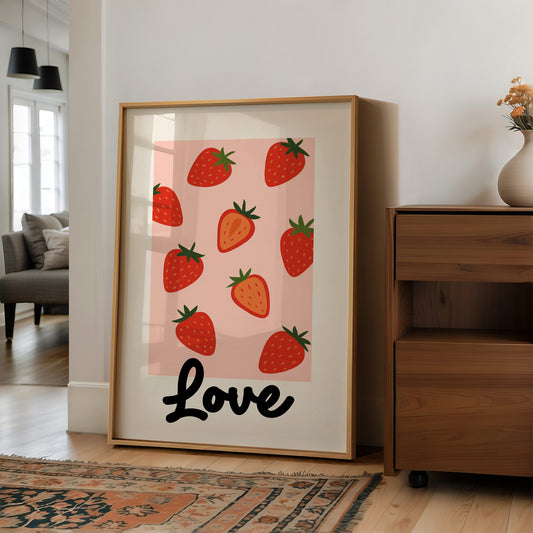 Sweet Summer On Pink Canvas