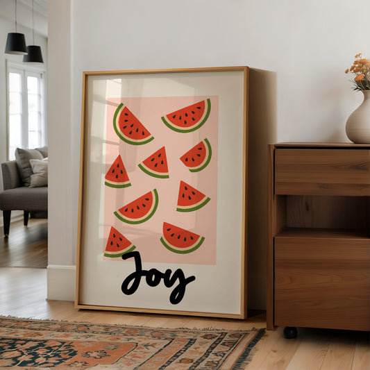 Summer Slices On Coral Canvas