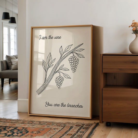 Vineyard Scripture In Simple Lines