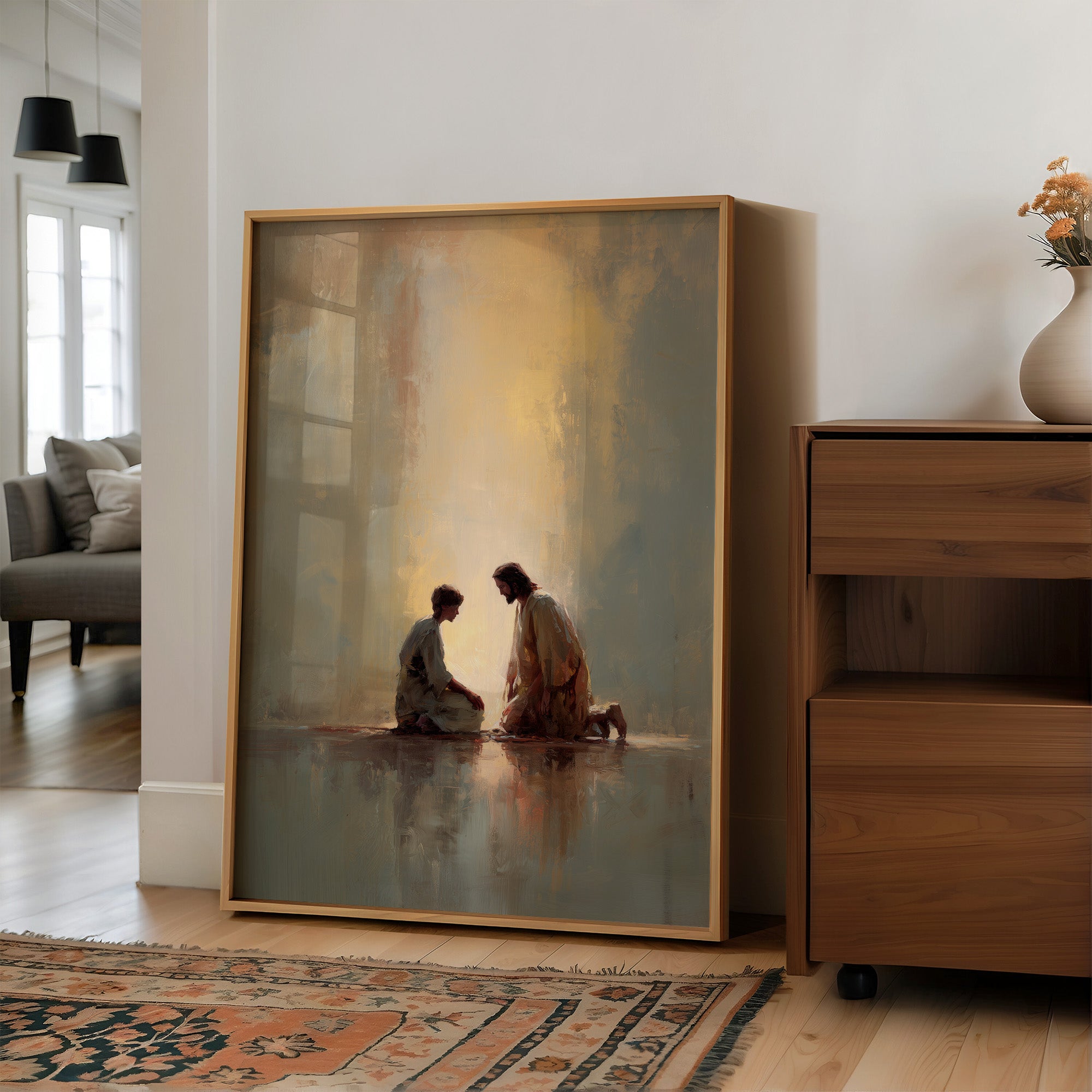 Divine Light Illuminates Sacred Moment