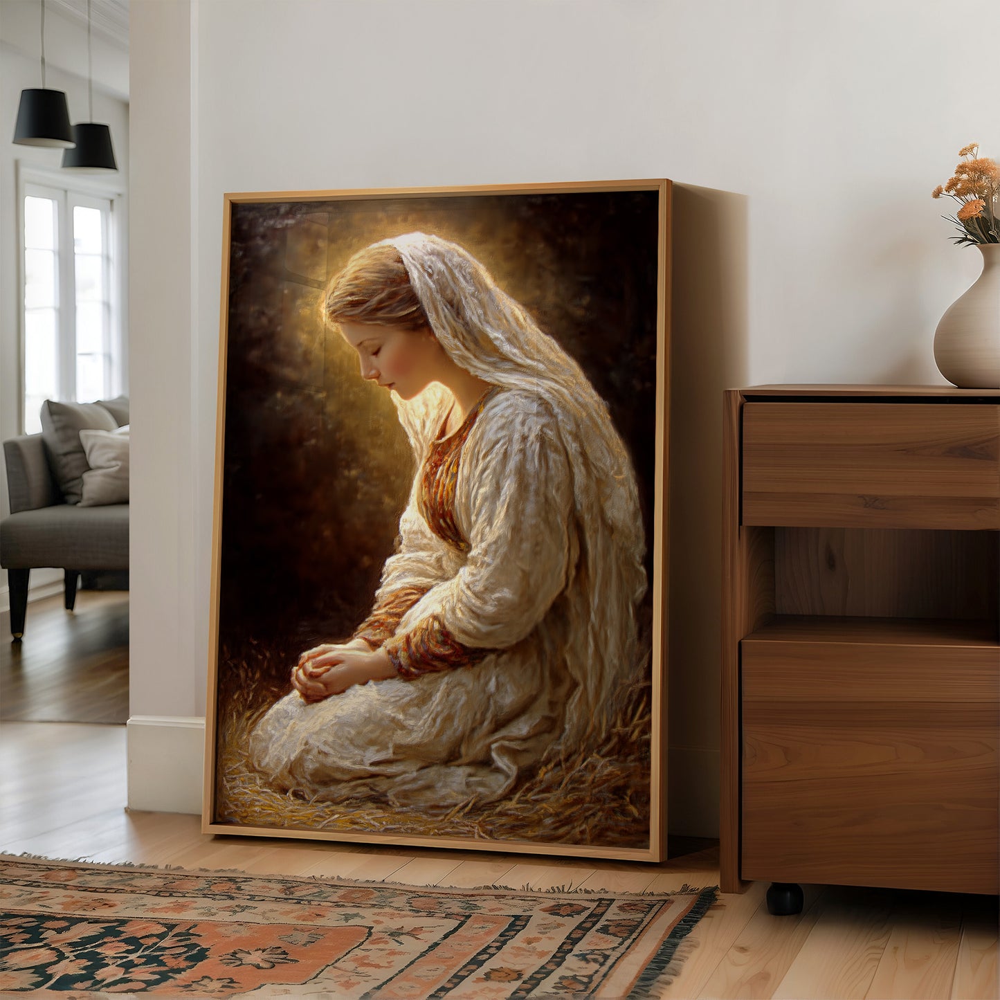 Reverent Silence in Golden Light