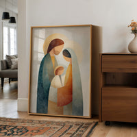 Sacred Geometry Embraces Familial Bond