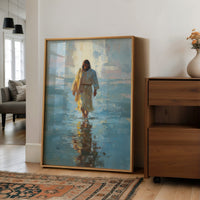 Solitary Path Through Azure Waters
