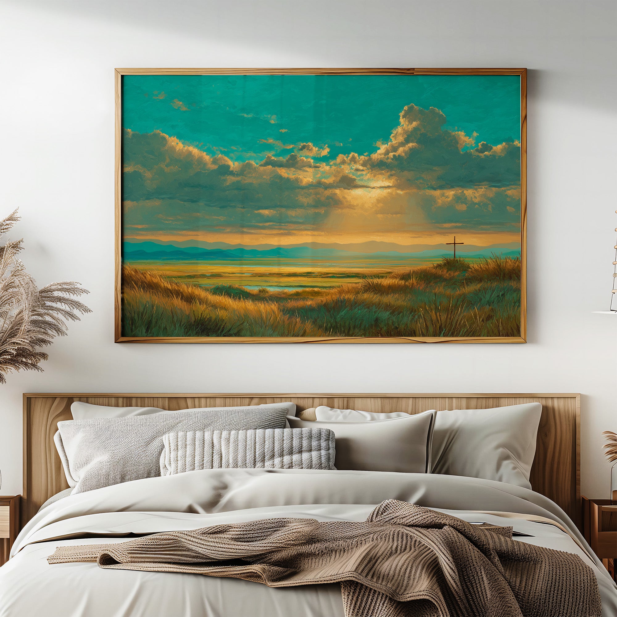 Emerald Skies Over Sacred Plains