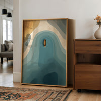 Solitude Adrift in Turquoise Canyons