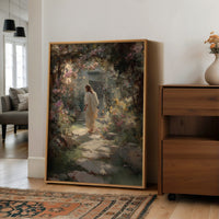Ethereal Garden Beckons Through Morning Light
