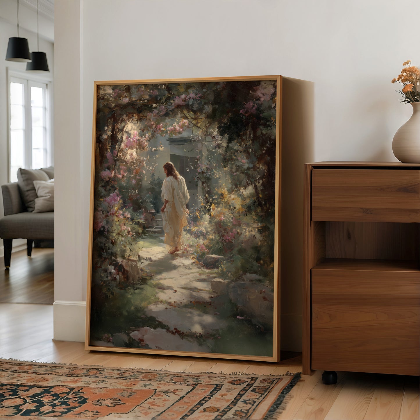 Ethereal Garden Beckons Through Morning Light
