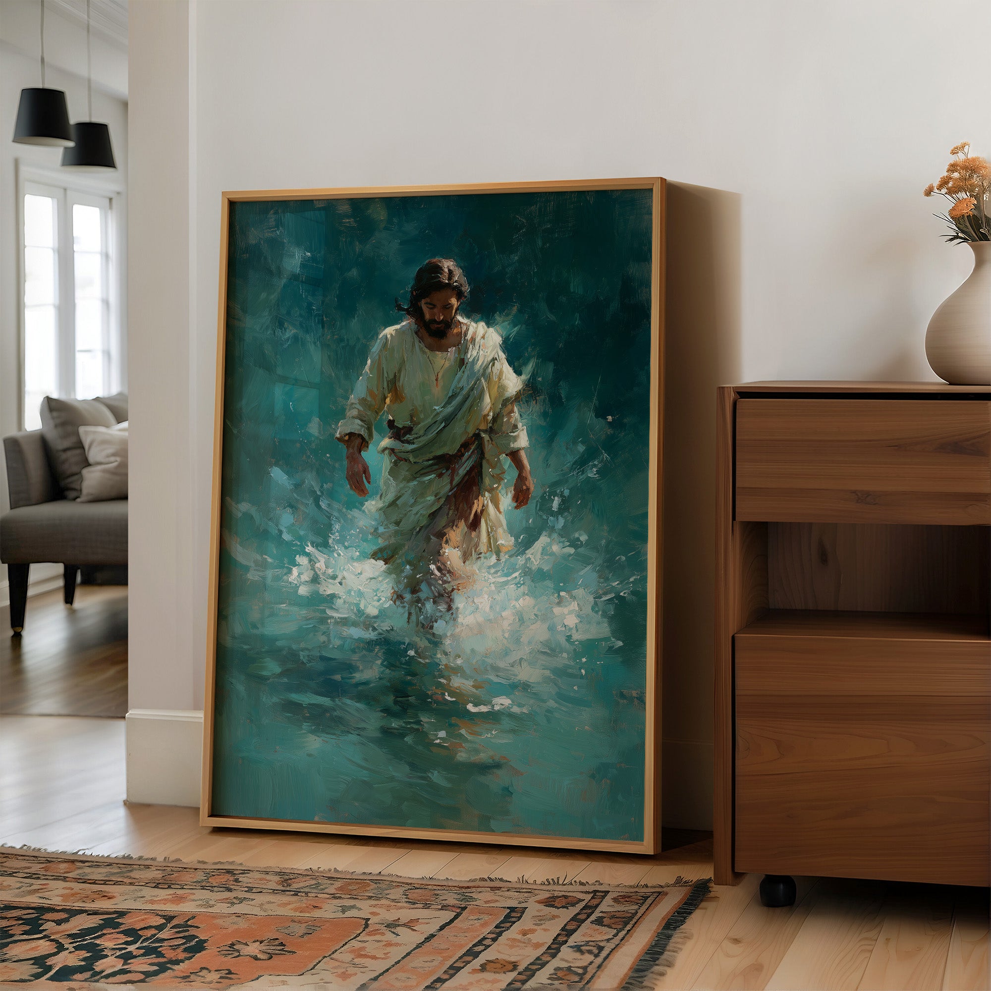 Tranquil Steps Through Turquoise Waters