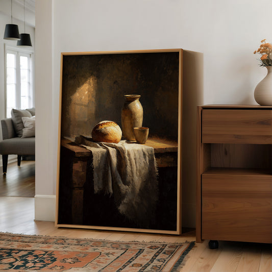 Humble Feast in Amber Light