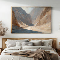 Solitude Among Towering Canyon Walls