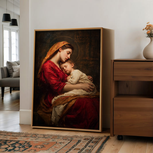Eternal Embrace in Crimson and Gold
