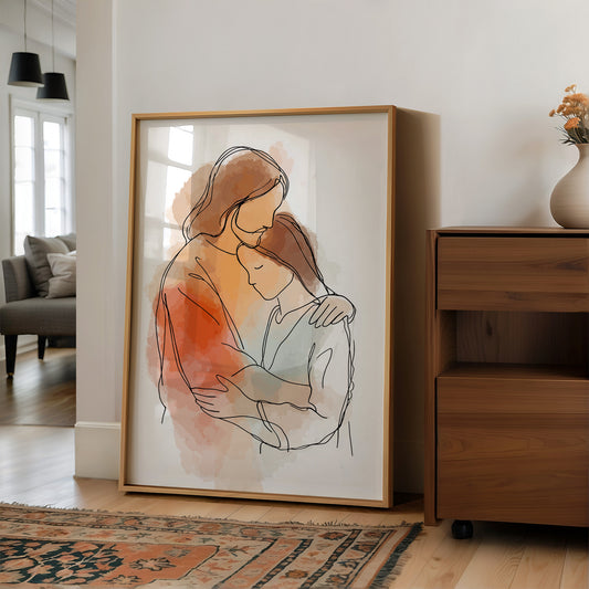 Tender Embrace Speaks Wordless Comfort