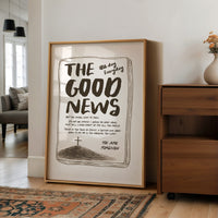 Divine Message in Rustic Typography