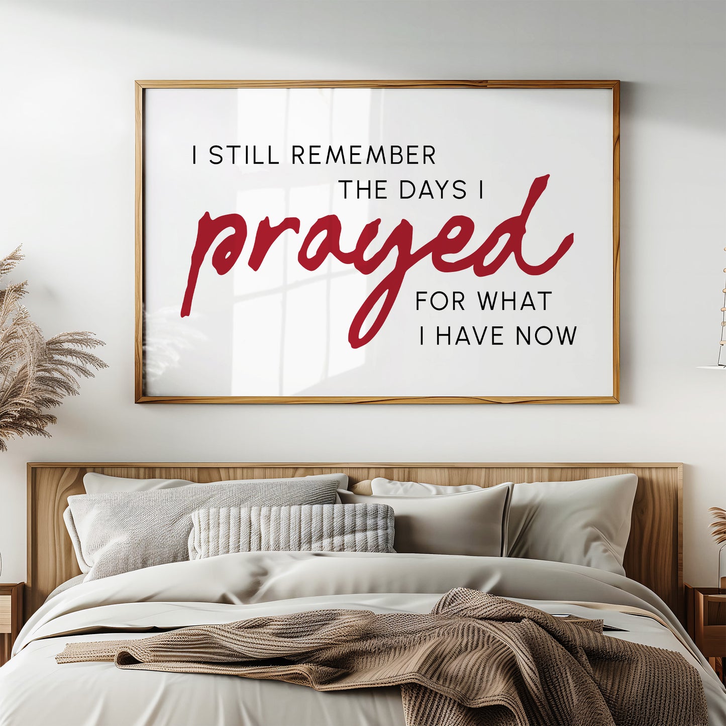 Crimson Gratitude In Modern Typography
