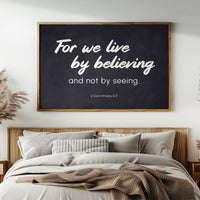 Faith's Whisper On Blackboard Canvas