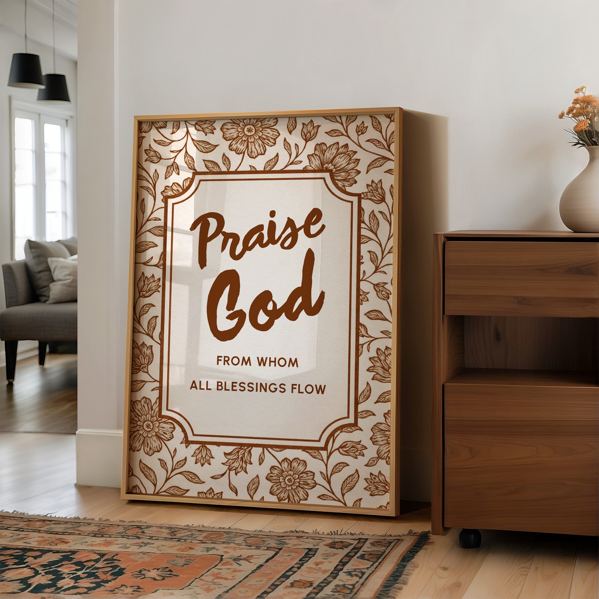 Sepia Devotion Blooms In Gratitude