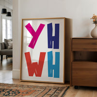 Vibrant Letters Declare Modern Expression