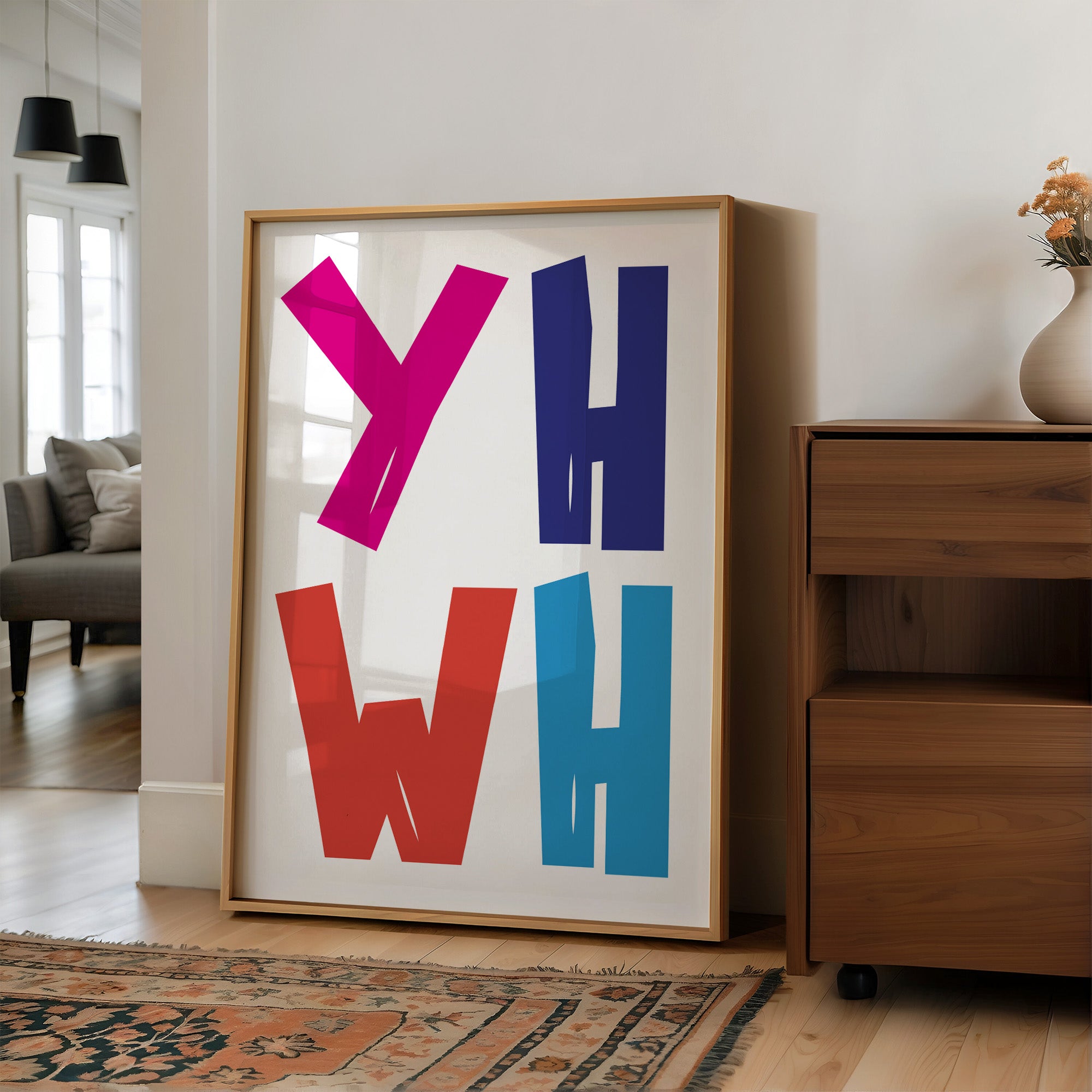 Vibrant Letters Declare Modern Expression