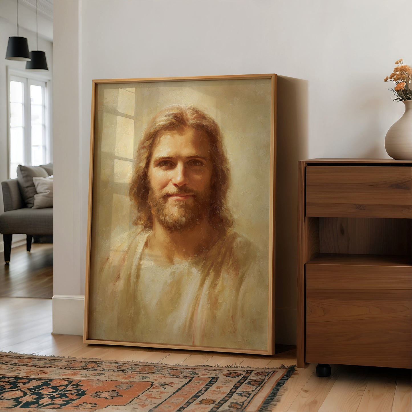 Divine Radiance Captured In Brushstrokes