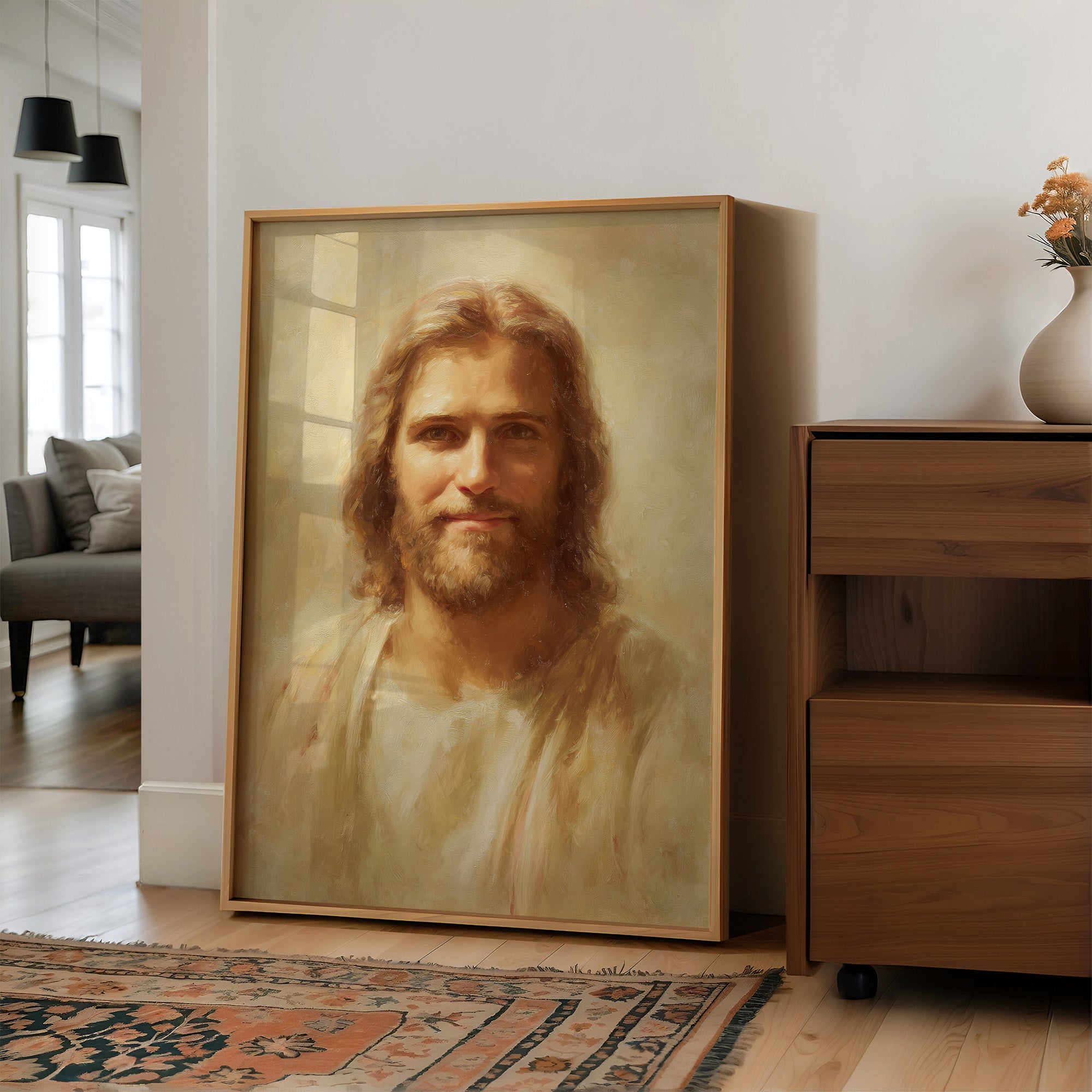Divine Radiance Captured In Brushstrokes