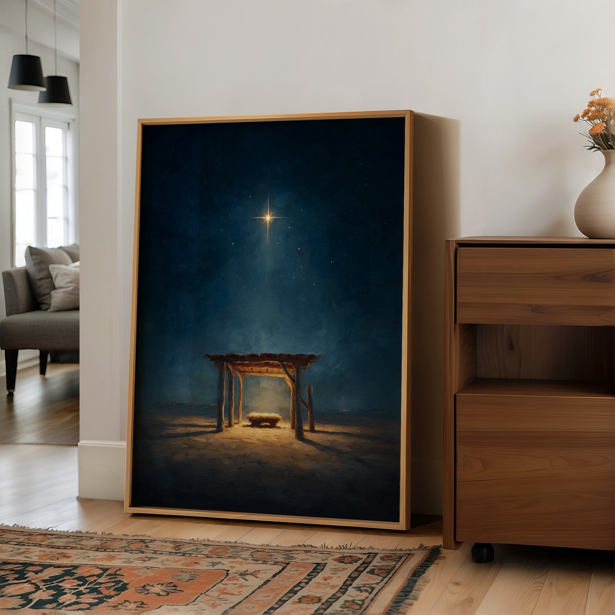 Celestial Promise Illuminates Humble Shelter
