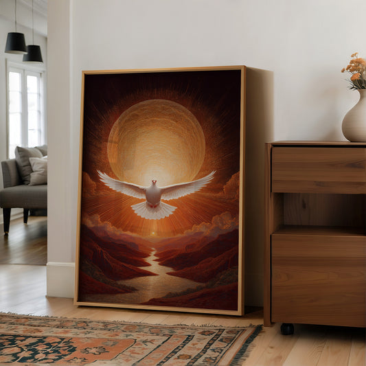Divine Messenger Over Golden Canyon