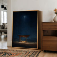 Celestial Guide Above Humble Cradle